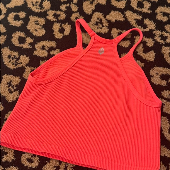 Neon Ribbed Crop Top - Picture 2 of 3